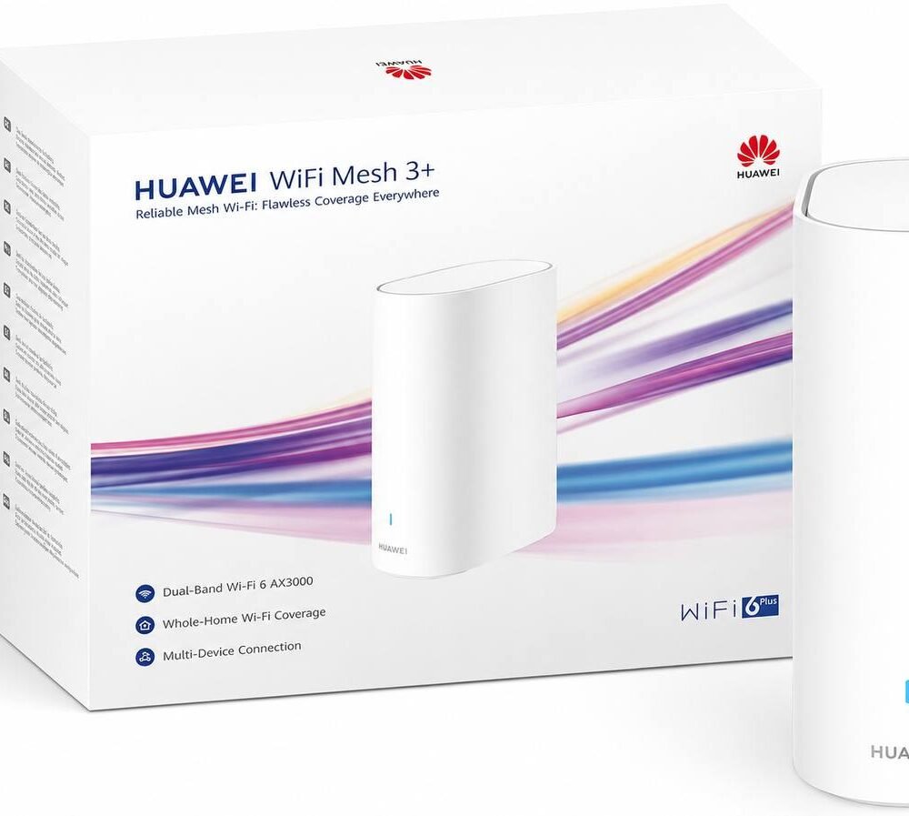 راوتر Huawei WiFi Mesh 3+ Wi-Fi 6 AX3000 لتغطية المنزل بالكامل